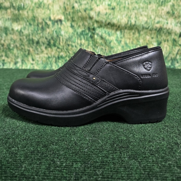 Ariat | Womens Expert Safety Genuine Leather Steel Toe Clogs - SIZE 9 - Picture 15 of 16